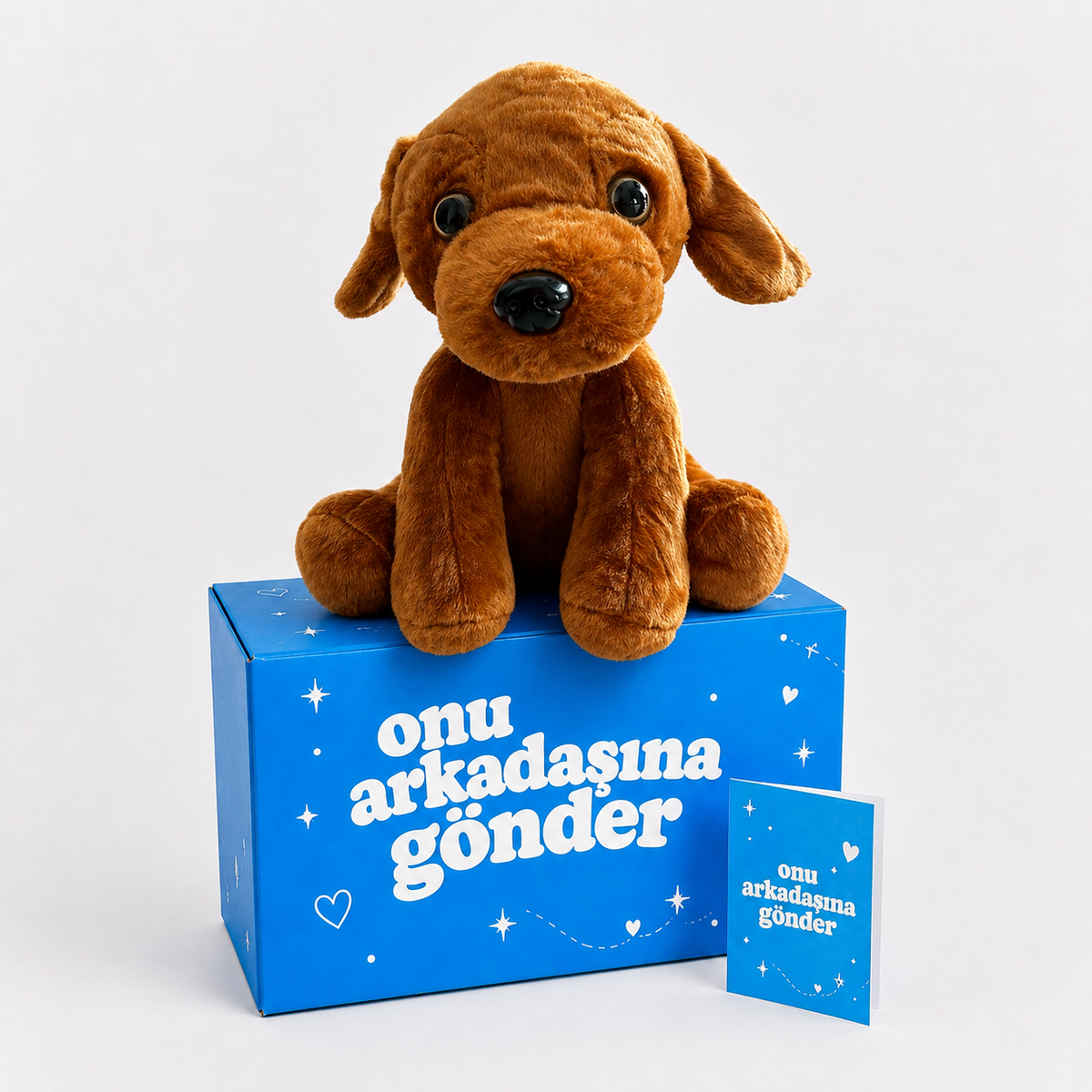 30 CM Badem Kahverengi Peluş Köpek