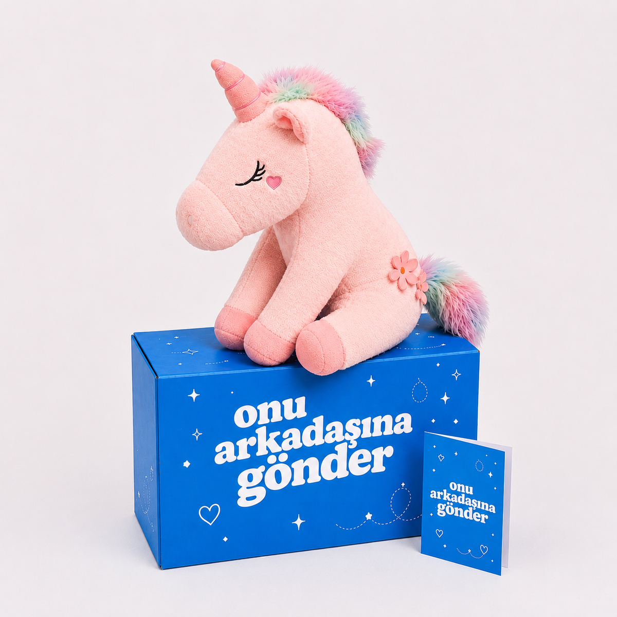 45 CM Pembe Unicorn Peluş Oyuncak