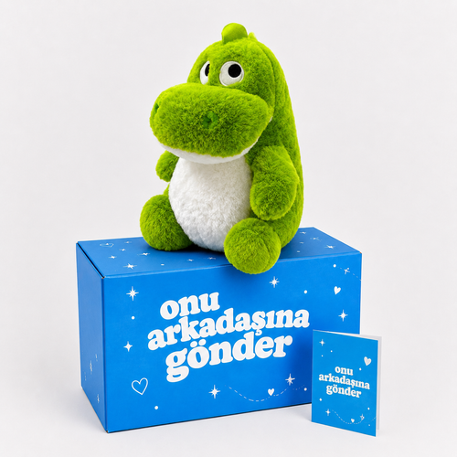 30 CM Yeşil Peluş Dinozor