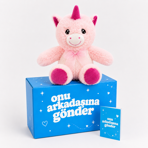25 CM Pembe Unicorn Peluş Oyuncak